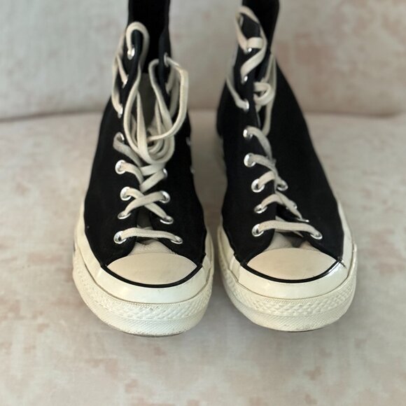 🔥 RARE Authentic Converse Chuck Taylor 70 Hi Fear of God Black Natural - Picture 6 of 12